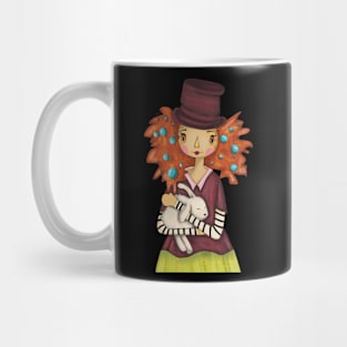 Lady with Rabbit Mug